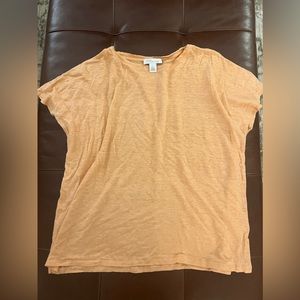 Nordstrom Signature 100% Orange Tshirt, Women’s size Large